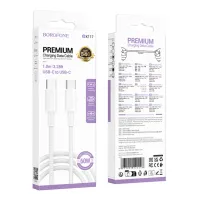 USB Кабель Borofone BX117 USB-Type-C (3A/1м) (белый)