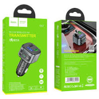 FM-модулятор HOCO E67 Fighter, 18W, QC3.0, 2xUSB, BT, Чорний