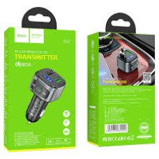 FM-модулятор HOCO E67 Fighter, 18W, QC3.0, 2xUSB, BT, Чорний