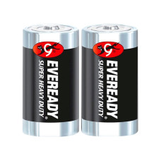 Батарейка цинково-вуглецева Eveready D Super Heavy Duty, 1.5 В, 2 шт