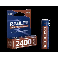Акумулятор Li-ion Rablex 18650, 2400 мА·год, 3.7 В
