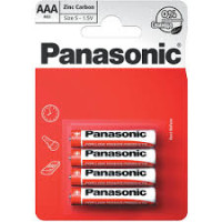 Батарейка цинково-вуглецева Panasonic AAA (R03), 1.5 В, 4 шт