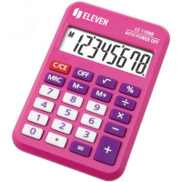 Калькулятор кишеньковий Eleven LC-110 NR 8-розрядний рожевий, 1 шт
