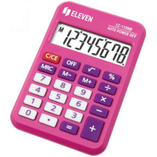 Калькулятор кишеньковий Eleven LC-110 NR 8-розрядний рожевий, 1 шт