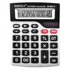 Калькулятор настільний Keenly KK-8123-12 12-розрядний чорний, 1 шт