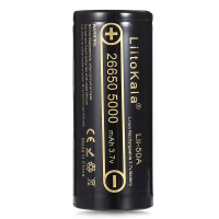 Акумулятор Li-ion LiitoKala 26650, 5000 мА·год, 3.7 В, високострумовий (Lii-50A)