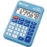 Калькулятор кишеньковий Eleven LC-110 NR 8-розрядний синій, 1 шт