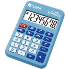 Калькулятор кишеньковий Eleven LC-110 NR 8-розрядний синій, 1 шт