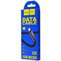 USB Кабель HOCO U58 USB - MicroUSB (1.2М) (30pc) (чорний)