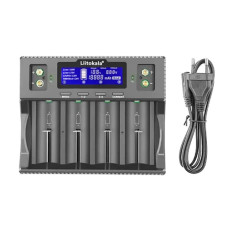 Зарядний пристрій LiitoKala Lii-D4XL (4 канали LCD)