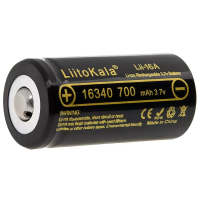 Аккумулятор Li-ion LiitoKala 16340, 700 мА·ч, 3.7 В (Lii-16A)