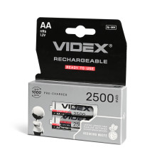 Акумулятори Ni-MH Videx AA, 2500 мА·год, 2 шт
