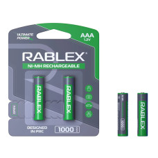 Акумулятори Ni-MH Rablex AAA, 1000 мА·год, 2 шт