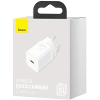 Зарядний пристрій Baseus Super Si CCSP020102 (1Type-C/25W) (білий)