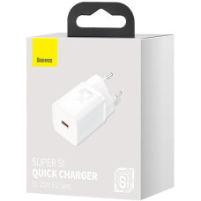 Зарядний пристрій Baseus Super Si CCSP020102 (1Type-C/25W) (білий)