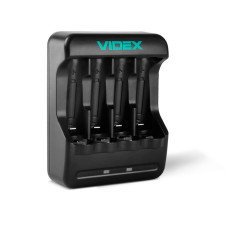 Зарядний пристрій Videx VCH-N401 (4 канали AA/AAA USB)