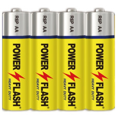 Батарейка цинково-вуглецева Power Flash AA (R6), 1.5 В, 4 шт