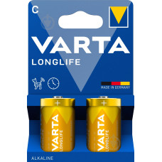 Батарейка лужна Varta Longlife C (LR14), 1.5 В, 2 шт