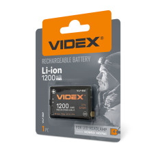 Акумулятор Li-ion Videx VLF-B12, 1200 мА·год, 3.7 В, захист PCB