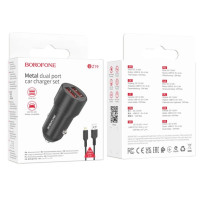 АЗУ Borofone BZ19 (2USB/2,4A) (чорний)