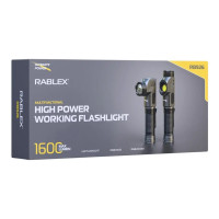 Ліхтар ручний Rablex RB926 SST40+COB 1600Lm 21700, Поворот 90°, Магніт