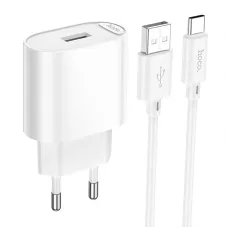 МЗП HOCO C109A, 10.5W, 2.1A, 1xUSB, Білий