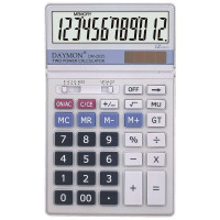 Калькулятор настольный Daymon DM-2625 12-разрядный белый, 1 шт.