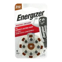 Батарейка цинк-повітряна Energizer 312, 1.45 В, 8 шт
