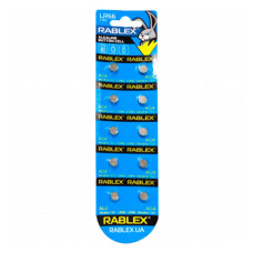 Батарейка лужна Rablex LR66 (AG4), 1.5 В, 10 шт