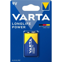Батарейка лужна Varta Longlife Power Крона 9 В (6LR61), 1 шт