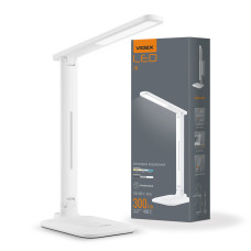 Лампа настільна LED VIDEX VL-TF02W 7W 3000-5500K біла, 1 шт