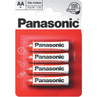 Батарейка цинково-вуглецева Panasonic AA (R6), 1.5 В, 4 шт