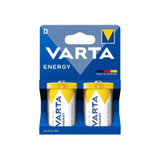 Батарейка лужна Varta Energy D (LR20), 1.5 В, 2 шт