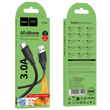 Кабель HOCO X124, USB to Type-C, 3A, 1м, Білий