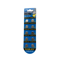 Батарейка лужна Rablex LR55 (AG8), 1.5 В, 10 шт