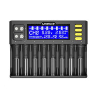 Зарядний пристрій LiitoKala Lii-S8 (8 каналів LCD)