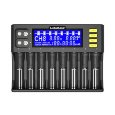 Зарядний пристрій LiitoKala Lii-S8 (8 каналів LCD)