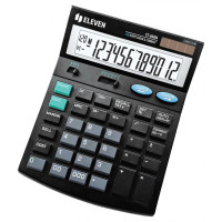 Калькулятор настільний Eleven CT-666 N 12-розрядний чорний, 1 шт
