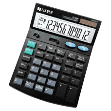 Калькулятор настільний Eleven CT-666 N 12-розрядний чорний, 1 шт