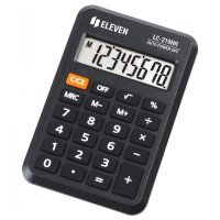 Калькулятор кишеньковий Eleven LC-210 NR 8-розрядний чорний, 1 шт