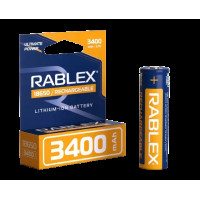 Акумулятор Li-ion Rablex 18650, 3400 мА·год, 3.7 В