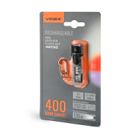 Фонарь ручной Videx VLF-AK012 400Lm 5000K Ультрафиолет Красный Свет