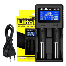 Зарядний пристрій LiitoKala Lii-PD2 (2 канали LCD)