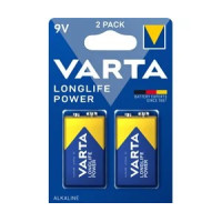 Батарейка лужна Varta Longlife Power Крона 9 В (6LR61), 2 шт