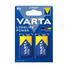 Батарейка лужна Varta Longlife Power Крона 9 В (6LR61), 2 шт