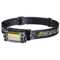 Фонарь налобный PL-131/YY-19C 5SMD+COB RGB Li-Ion, Type-C