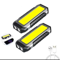 Ліхтар робочий K-586 2XPE+COB 4000mAh Power Bank, Магніт, Підвіс