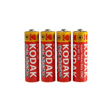 Батарейка цинково-вуглецева Kodak Extra Heavy Duty AA (R6), 1.5 В, 4 шт