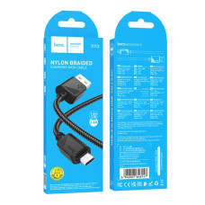 Кабель HOCO X113, USB to MicroUSB, 2.4A, 1м, Чорний