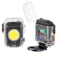 Ліхтар-запальничка D52-1 LED RGB Водонепроникний, Магніт, Підвіс, Type-C